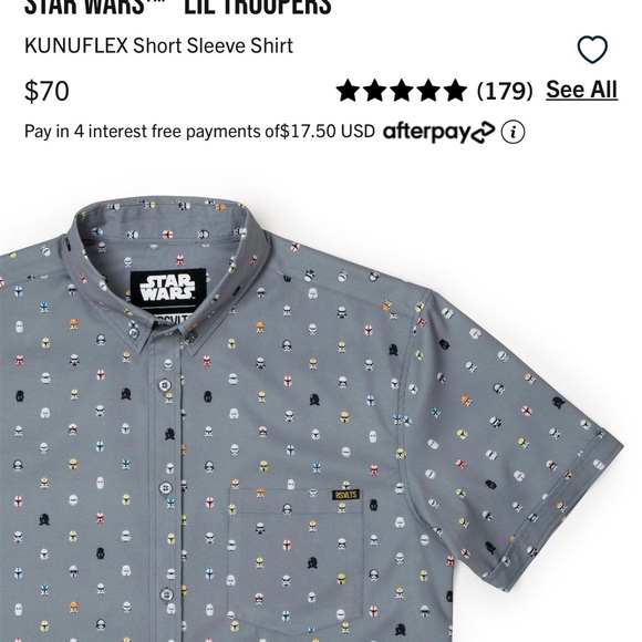 RSVLTS x Star Wars Gray “Little Troopers” Casual Button Down Shirt - Picture 6 of 6